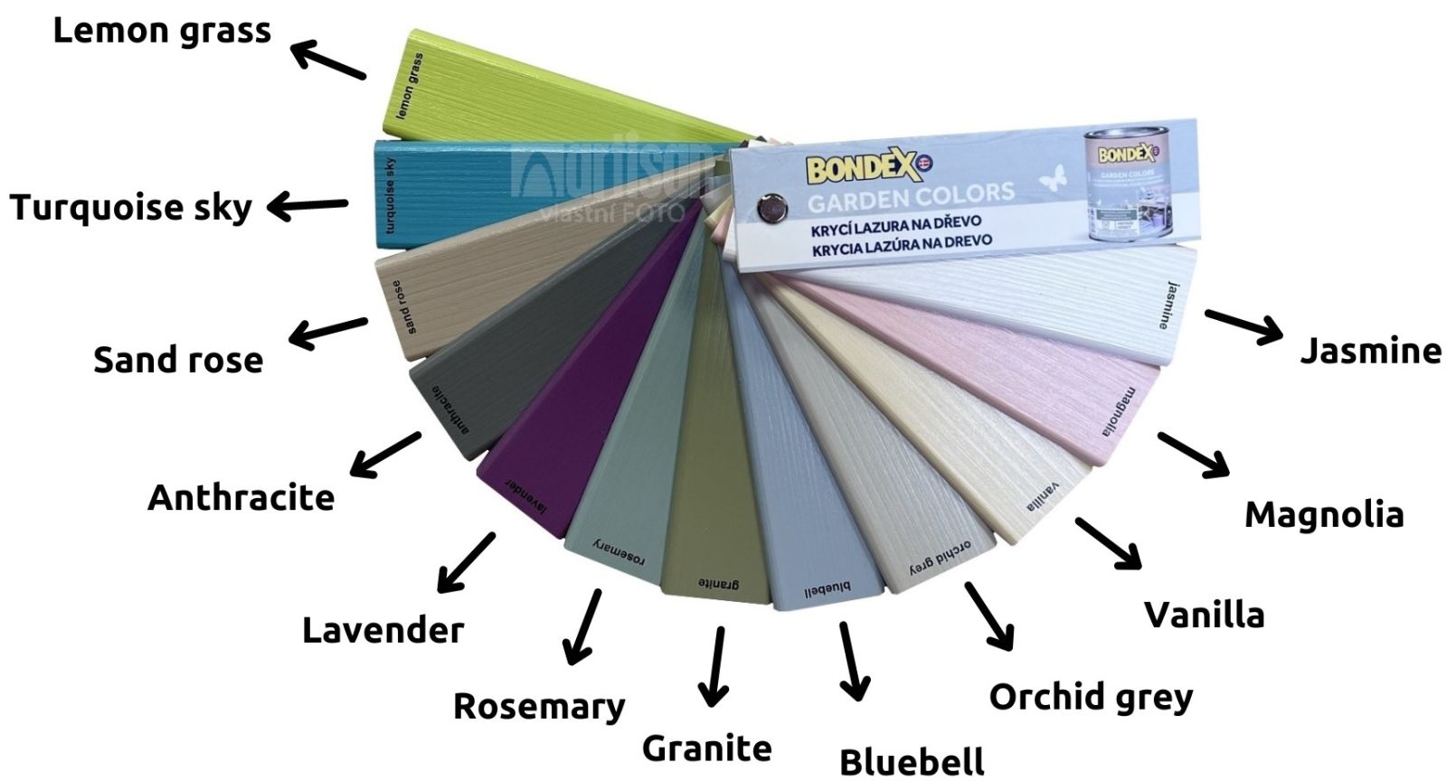BONDEX Vzorník Garden Colors pro snadnější rozhodování