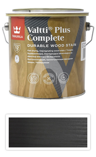 TIKKURILA Valtti Plus Complete - matná tenkovrstvá lazura 2.7 l Turve 5088