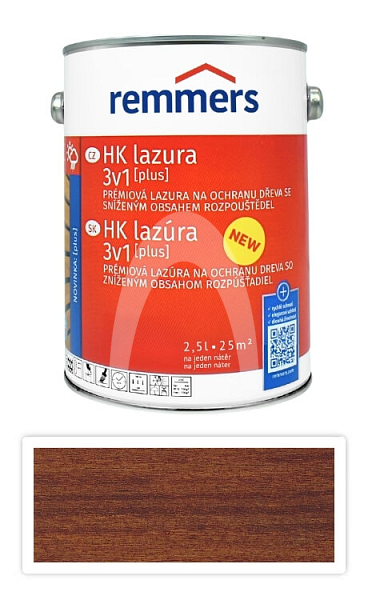 REMMERS HK lazura 3v1 Plus - ochranná lazura na dřevo pro exteriér 2.5 l Kaštan