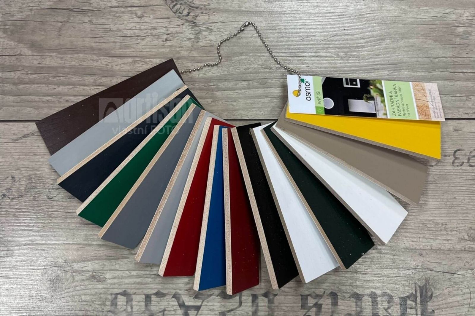 Vzorník OSMO Zahradní a fasádní barva - vějíř