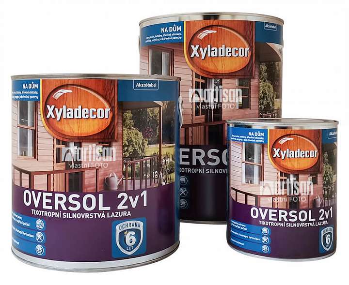 XYLADECOR Oversol 2v1 - balení 0.75 l, 2.5 l a 5 l