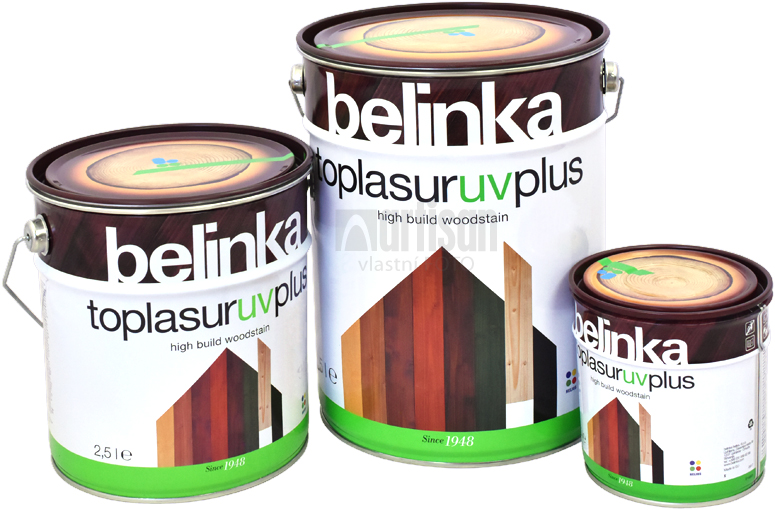 BELINKA Top Lasur UV Plus - balení 0.75 l, 2.5 l a 5 l