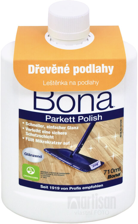 BONA Parkett Polish - leštěnka na dřevěné podlahy v objemu 0.71 l