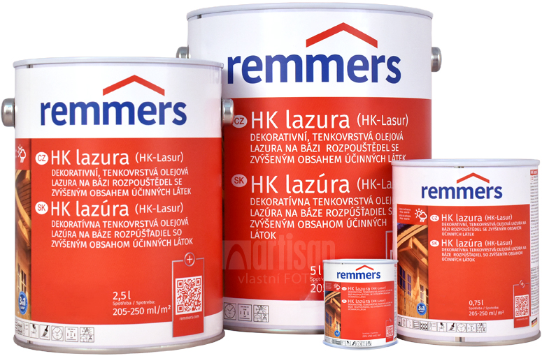 REMMERS HK Lazura - velikost balení 0.100 l 0.75 l, 2.5 l a 5 l