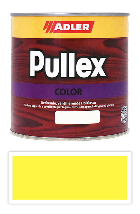 ADLER Pullex Color - krycí barva na dřevo 0.75 l Schwefelgelb / Sírově žlutá RAL 1016
