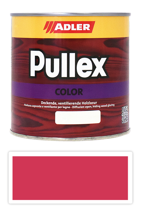 ADLER Pullex Color - krycí barva na dřevo 0.75 l Rosé / Růžová RAL 3017