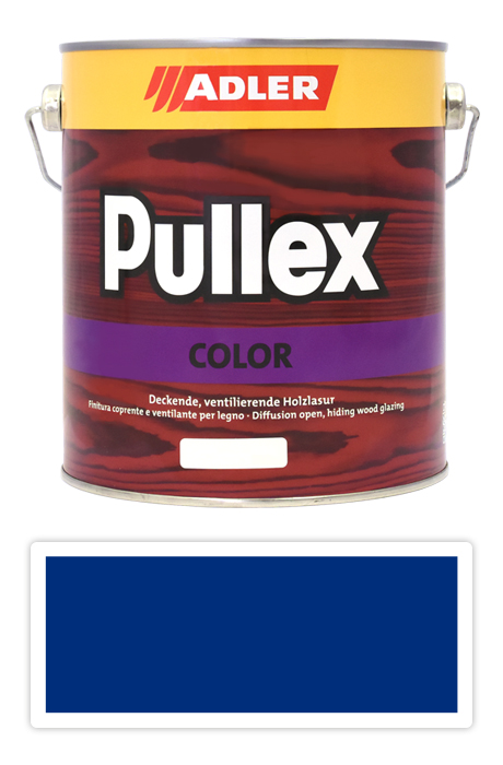 ADLER Pullex Color - krycí barva na dřevo 2.5 l Signalblau / Signální modrá RAL 5005