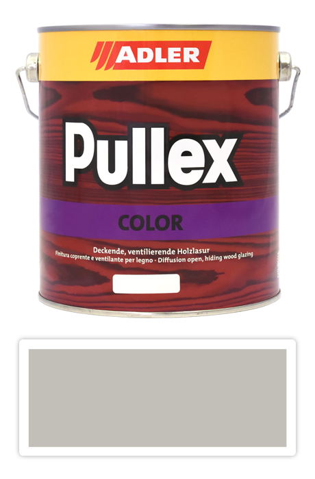 ADLER Pullex Color - krycí barva na dřevo 2.5 l Seidengrau / Hedvábná šedá RAL 7044
