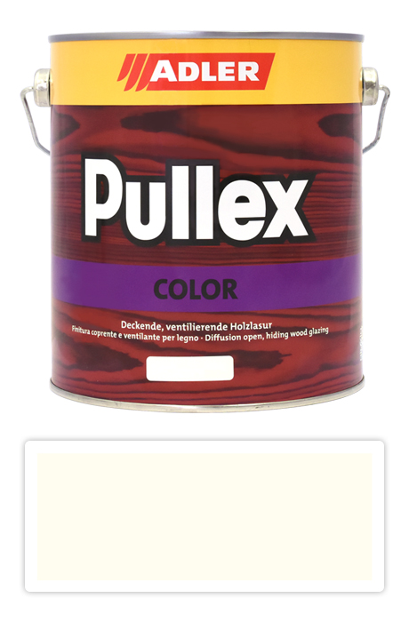 ADLER Pullex Color - krycí barva na dřevo 2.5 l Cremeweiss / Krémová RAL 9001