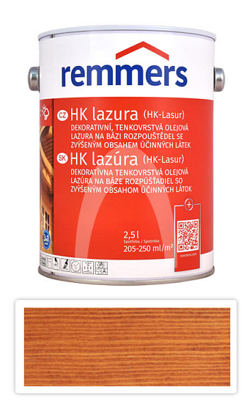 REMMERS HK lazura - ochranná lazura na dřevo pro exteriér 2.5 l Kaštan