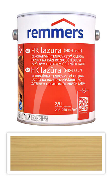 REMMERS HK lazura - ochranná lazura na dřevo pro exteriér 2.5 l Hemlock