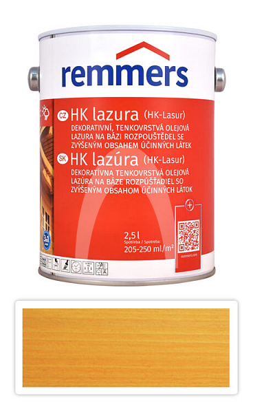 REMMERS HK lazura - ochranná lazura na dřevo pro exteriér 2.5 l Borovice