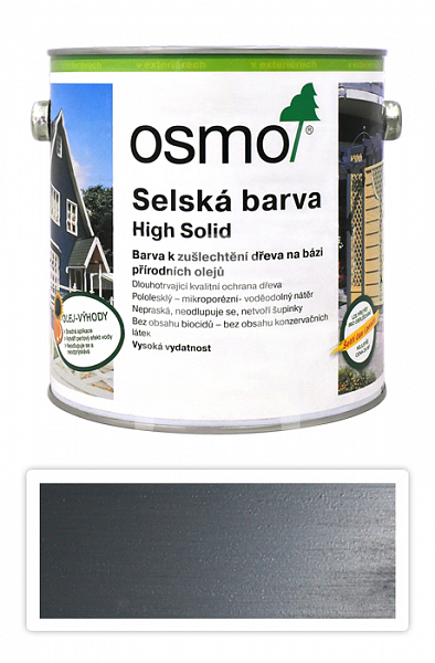 OSMO Selská barva 2.5 l Kamenně šedá 2704