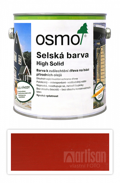 OSMO Selská barva 2.5 l Karmínově červená 2311