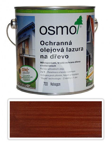 Ochranná olejová lazura OSMO 25l Mahagon 703