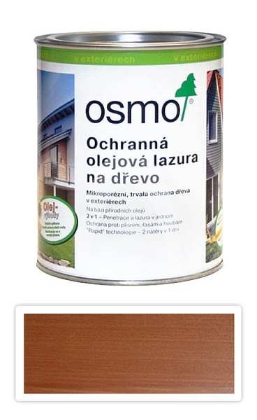 OSMO Ochranná olejová lazura 0.75 l Modřín 702