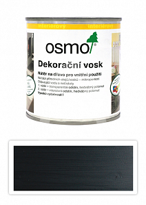 OSMO Dekorační vosk intenzivní odstíny 0.375 l Černý 3169 