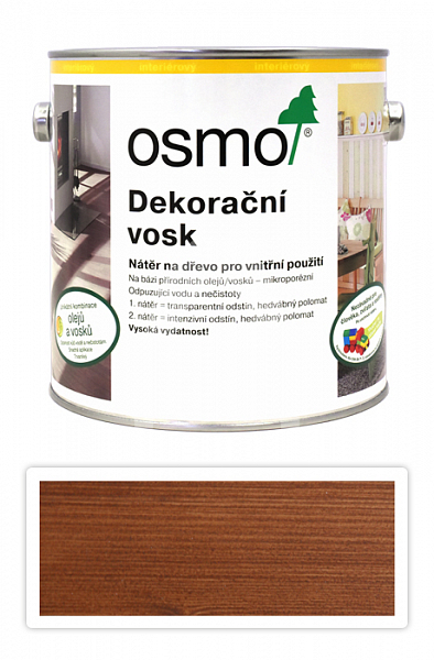 OSMO Dekorační vosk transparentní 2.5 l Koňak 3143