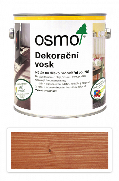 OSMO Dekorační vosk transparentní 2.5 l Třešeň 3137
