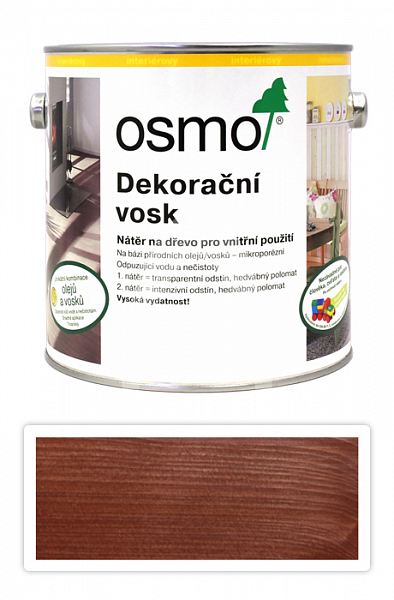 OSMO Dekorační vosk transparentní 2.5 l Mahagon 3138
