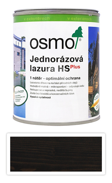 OSMO Jednorázová lazura HS 0.75 l Eben 9271