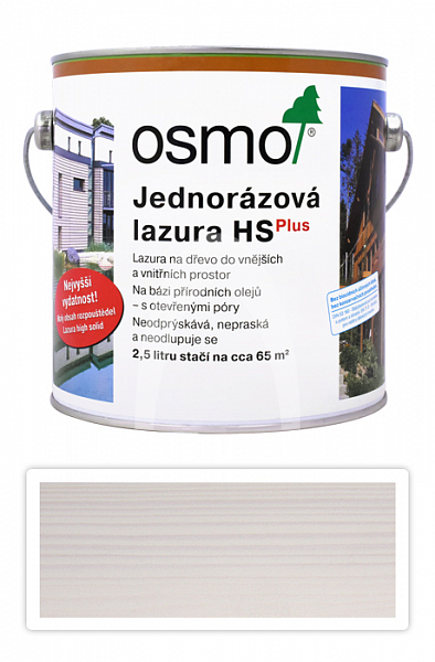 OSMO Jednorázová lazura HS 2.5 l Smrk bílý 9211