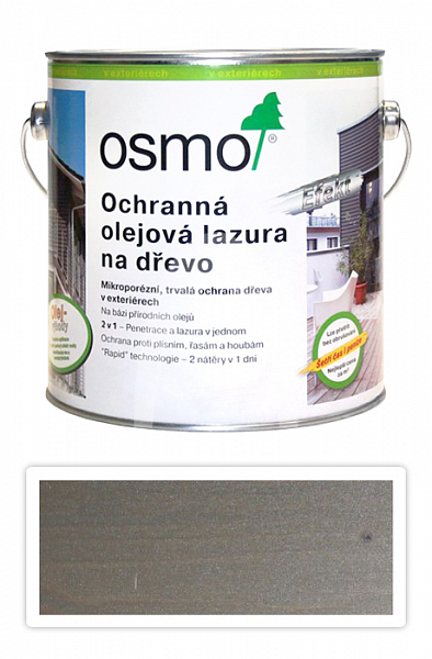 OSMO Ochranná olejová lazura Efekt 2.5 l Křemen stříbrný 1141