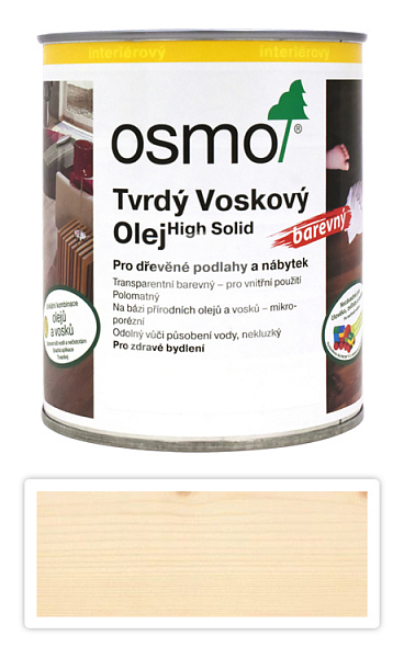 OSMO Tvrdý voskový olej barevný pro interiéry 0.75 l Přírodní 3041