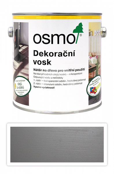 OSMO Dekorační vosk intenzivní odstíny 2.5 l Křemen 3181