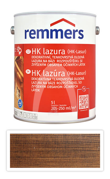 REMMERS HK lazura - ochranná lazura na dřevo pro exteriér 5 l Palisandr