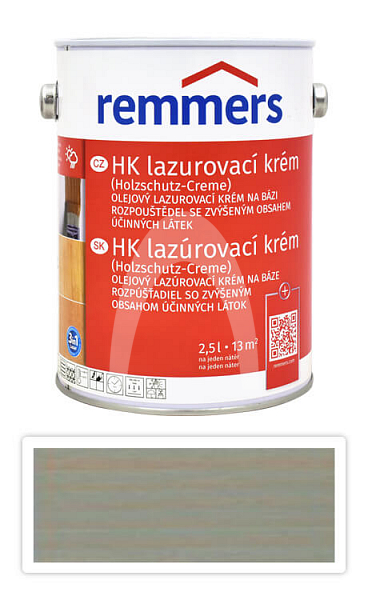 REMMERS HK lazurovací krém 2.5 l Stříbrnošedý