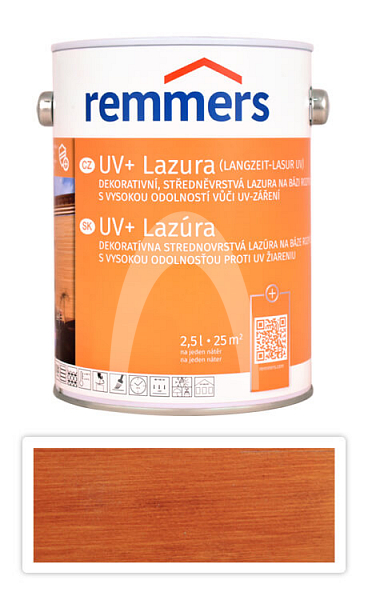REMMERS UV+ Lazura - dekorativní lazura na dřevo 2.5 l Teak