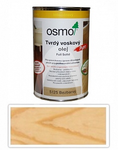 OSMO Tvrdý voskový olej Pure pro interiéry 1 l Hedvábný polomat 5125