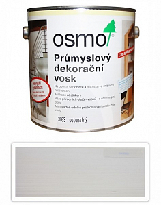 Průmyslový dekorační vosk OSMO 2,5l Bílý