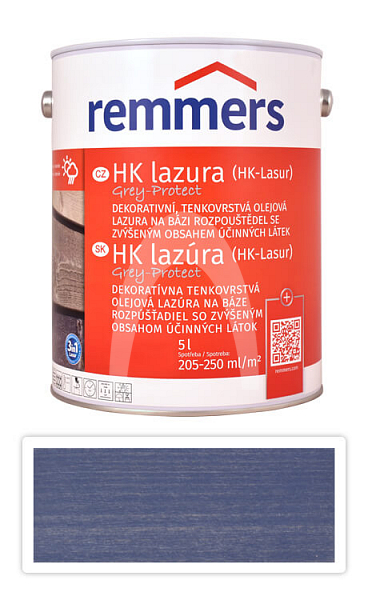 REMMERS HK lazura Grey Protect -ochranná lazura na dřevo pro exteriér 5 l Granitgrau / Žula FT 20923