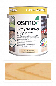 OSMO Tvrdý voskový olej pro interiéry 3 l Hedvábný polomat 3032 (20 % zdarma)