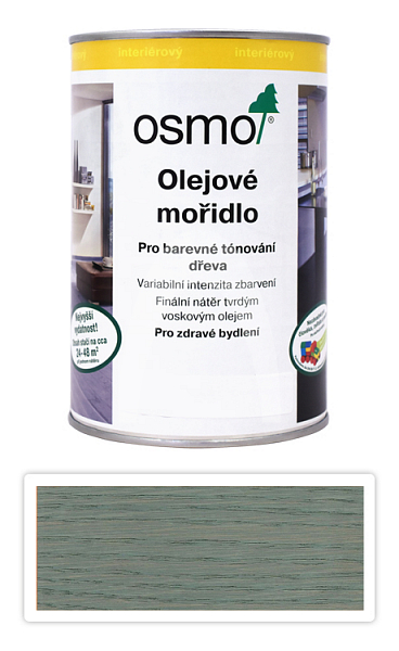 OSMO Olejové mořidlo 1 l Stříbrně šedá 3512