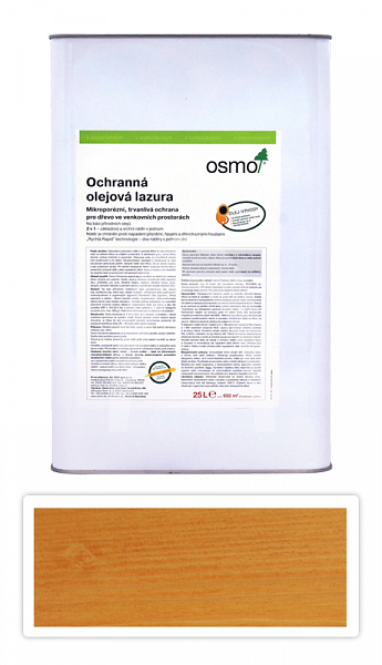 OSMO Ochranná olejová lazura 25 l Pinie 710