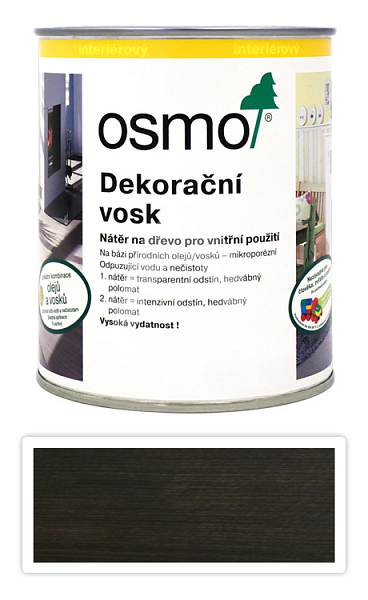 OSMO Dekorační vosk transparentní 0.75 l Šedý granit 3118