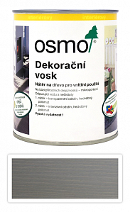 OSMO Dekorační vosk transparentní 0.75 l Hedvábně šedý 3119