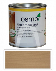 Dekorační vosk OSMO transparentní 0,375l Buk lehce pařený 3102