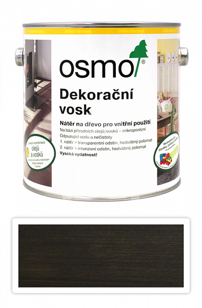 OSMO Dekorační vosk transparentní 2.5 l Šedý granit 3118