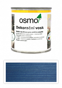 OSMO Dekorační vosk intenzivní odstíny 0.375 l Modrý 3125
