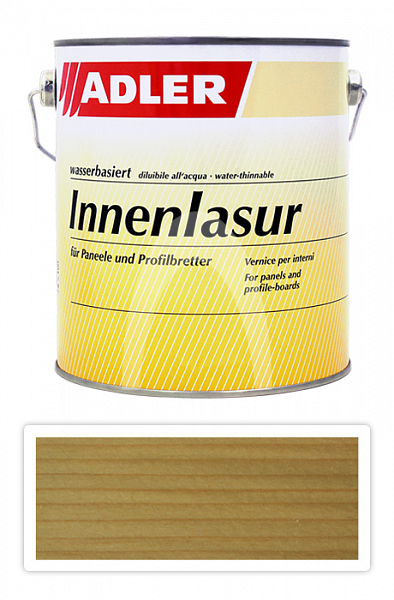 ADLER Innenlasur - vodou ředitelná lazura na dřevo pro interiéry 2.5 l Basalt LW 12/2
