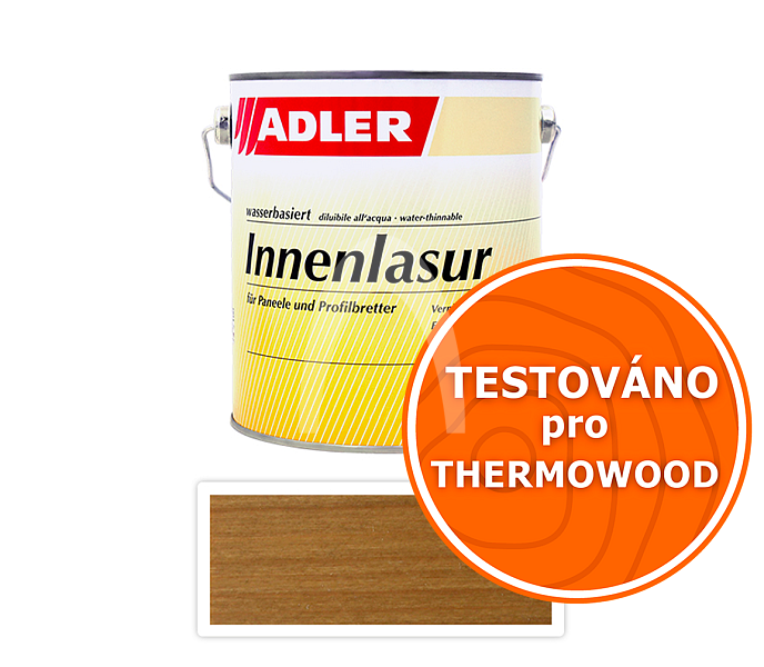 ADLER Innenlasur - vodou ředitelná lazura na dřevo pro interiéry 2.5 l Nuss Innen LW 11/4