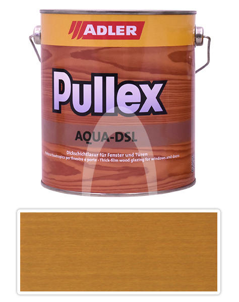 ADLER Pullex Aqua DSL - vodou ředitelná lazura na dřevo 2.5 l Lockenkopf ST 01/4
