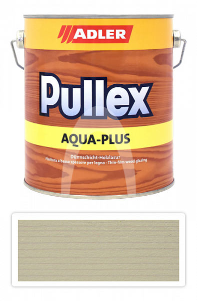 ADLER Pullex Aqua-Plus - vodou ředitelná lazura na dřevo 2.5 l Weisser Tiger ST 06/1