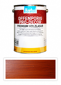 HERBOL Offenporig Pro Decor - univerzální lazura na dřevo 5 l Mahagon 8407