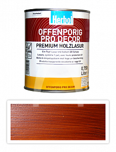 HERBOL Offenporig Pro Decor - univerzální lazura na dřevo 0.75 l Mahagon 8407