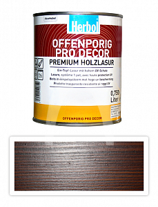 HERBOL Offenporig Pro Decor - univerzální lazura na dřevo 0.75 l Kaštan 8408